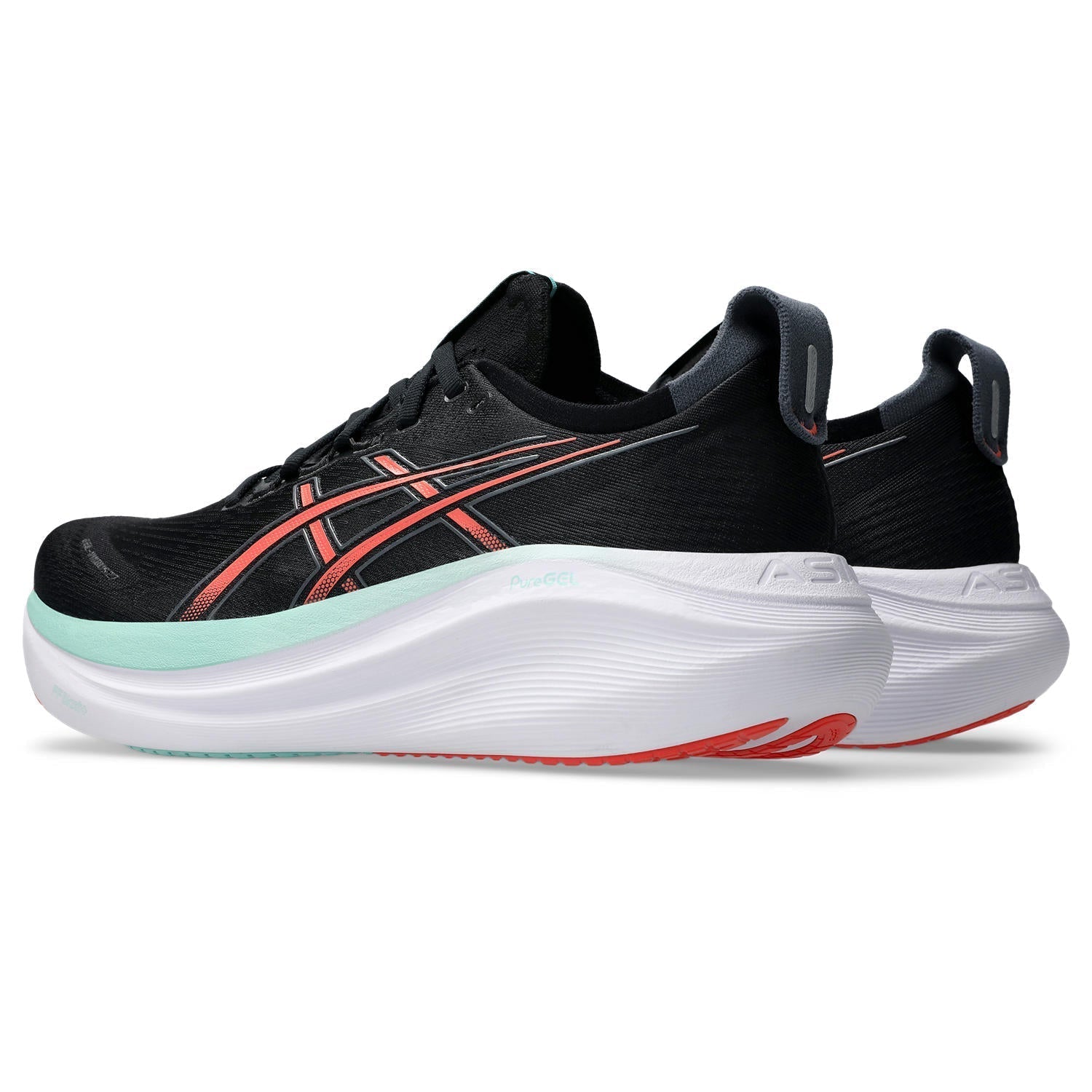 Asics Gel-Nimbus 27 Men's - Black/Coral Reef