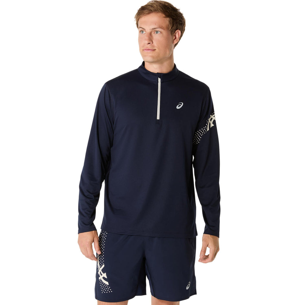 Asics Icon LS 1/2 Zip Men's  - Midnight