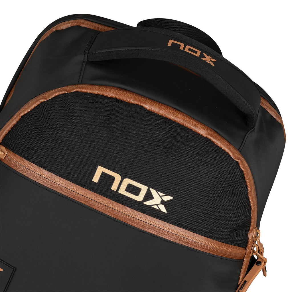 2024 Nox Luxury Open Series Padel Backpack (Black/Brown)