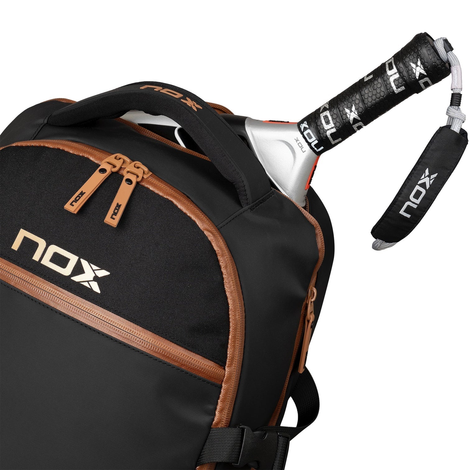 2024 Nox Luxury Open Series Padel Backpack (Black/Brown)