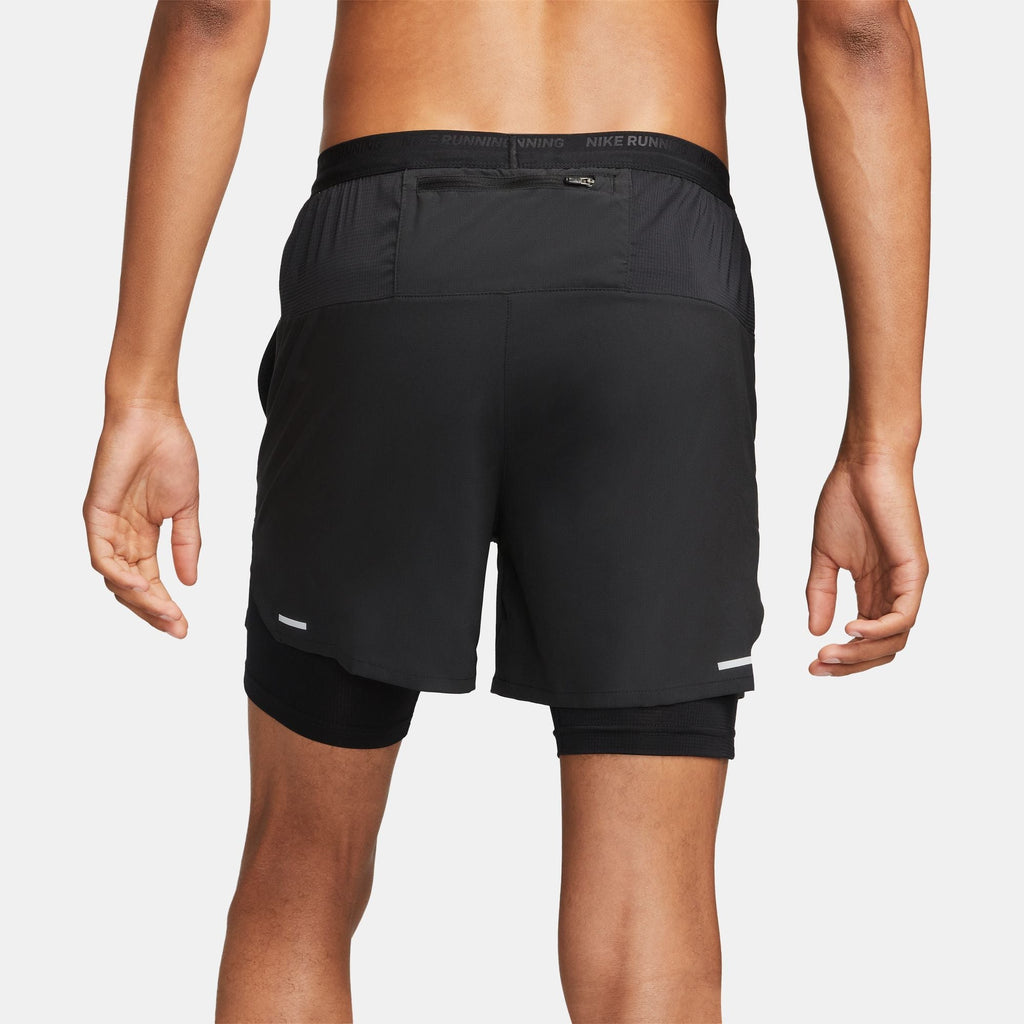 Nike Dri-Fit Stride 5 inch Hybrid Short Men's - Black/Black/Reflective Silver