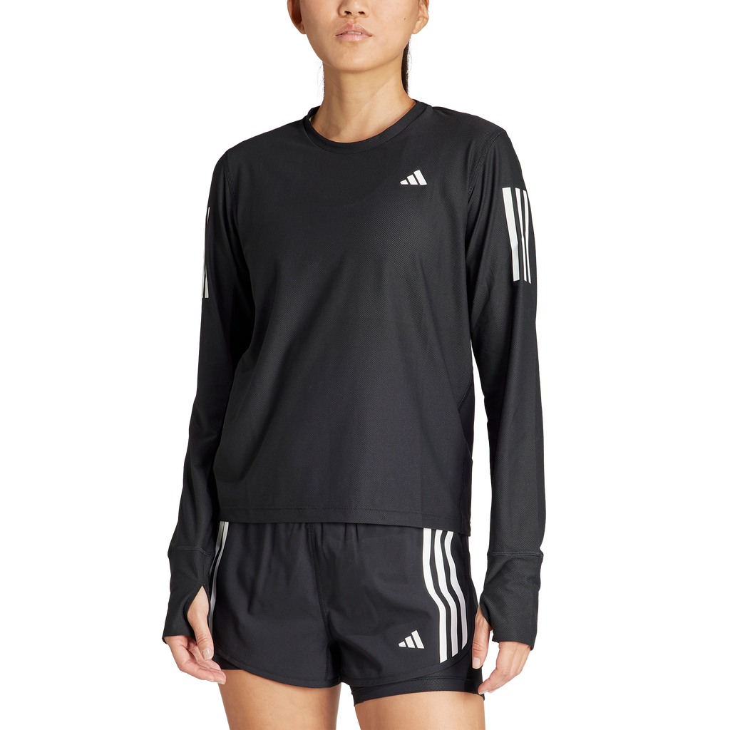 ADIDAS OWN THE RUN LONG SLEEVE TEE WOMEN'S - BLACK